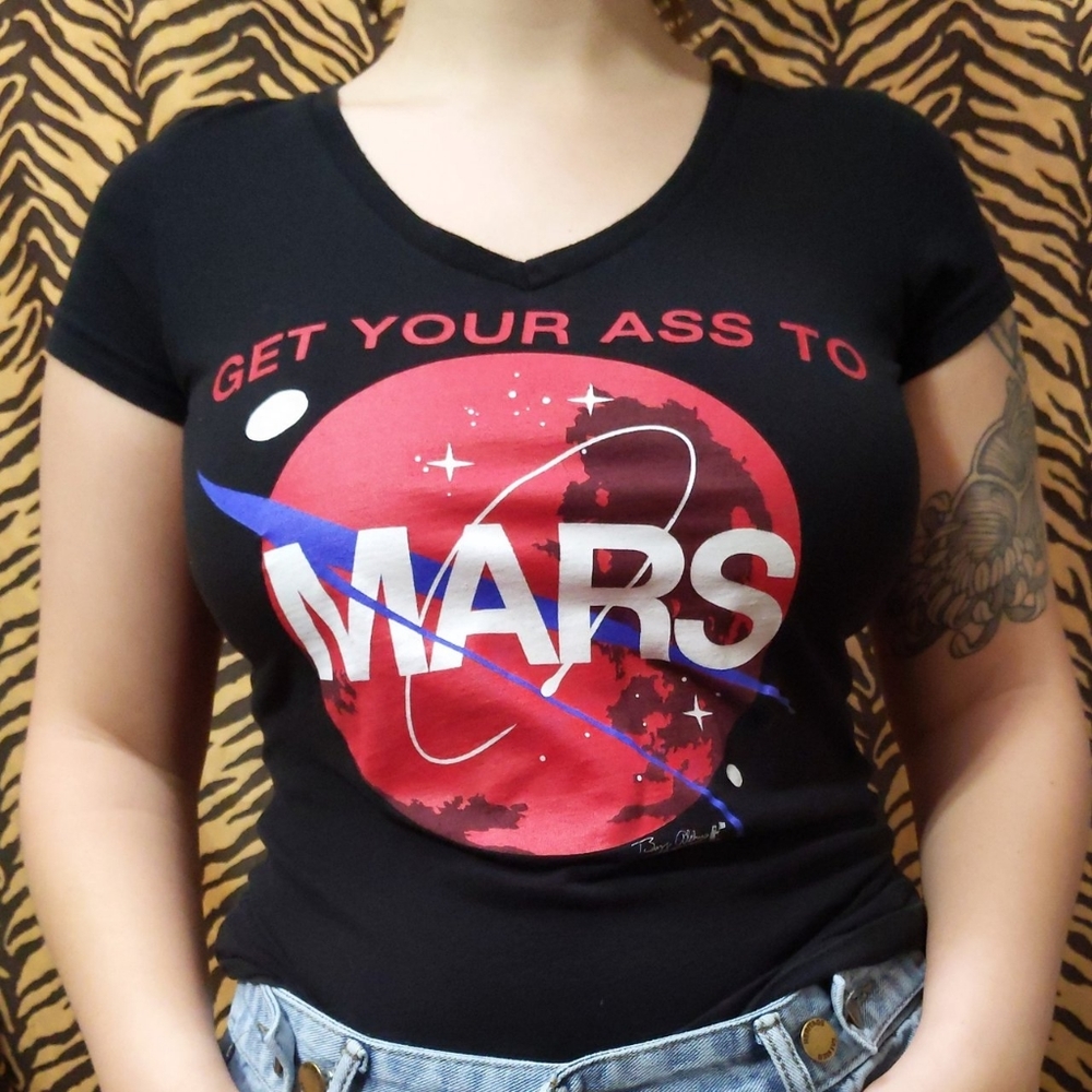 Official NASA screen printed V-neck